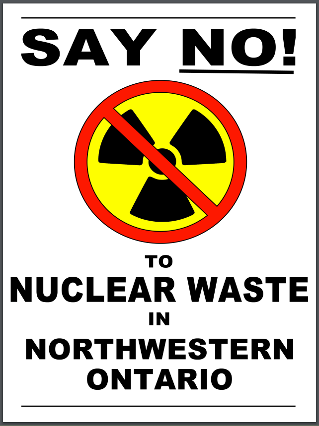 say no to nuclear waste image